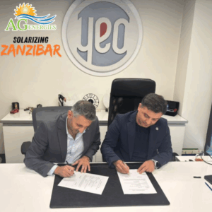 AG Energies signing a contract for an electricity project in Zanzibar